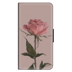 Husa personalizata tip carte HQPrint pentru Huawei P Smart 2019, model Flowers 8, multicolor, S1D1M0141