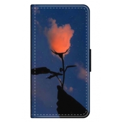 Husa personalizata tip carte HQPrint pentru Huawei P Smart (2020), model Sky Flower, multicolor, S1D1M0159