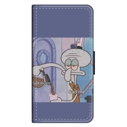 Husa personalizata tip carte HQPrint pentru Huawei P Smart (2020), model Squidward 1, multicolor, S1D1M0161