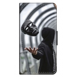 Husa personalizata tip carte HQPrint pentru Huawei P Smart (2020), model Mask, multicolor, S1D1M0199
