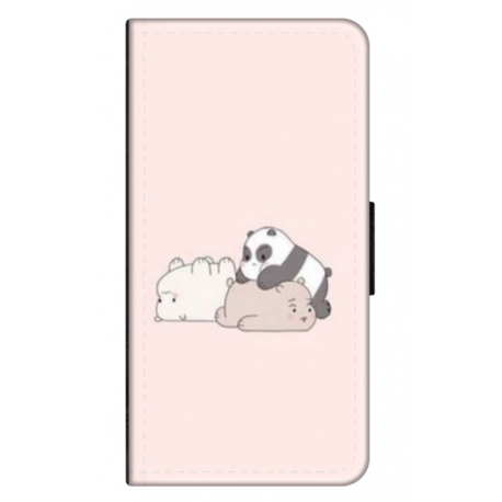 Husa personalizata tip carte HQPrint pentru Huawei P Smart (2021), model Bears 3, multicolor, S1D1M0115