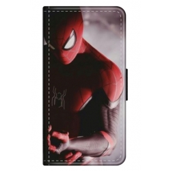 Husa personalizata tip carte HQPrint pentru Huawei P10 Lite, model Spiderman 6, multicolor, S1D1M0172