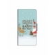 Husa personalizata tip carte HQPrint pentru Huawei P10, model Happy Christmas and New Year, multicolor, S1D1M0047