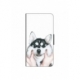 Husa personalizata tip carte HQPrint pentru Huawei P20, model Fluffy Dog, multicolor, S1D1M0033