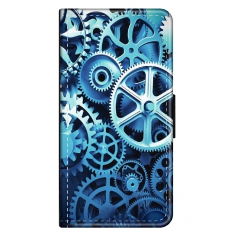 Husa personalizata tip carte HQPrint pentru Huawei P20, model Clockwork, multicolor, S1D1M0250