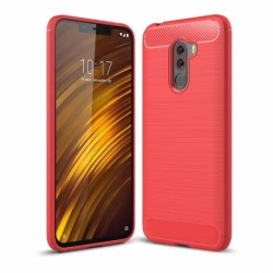 Husa XIAOMI Pocophone F1 - Carbon (Rosu) FORCELL