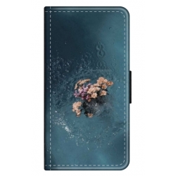 Husa personalizata tip carte HQPrint pentru Huawei P50 Pro, model Flowers 15, multicolor, S1D1M0215