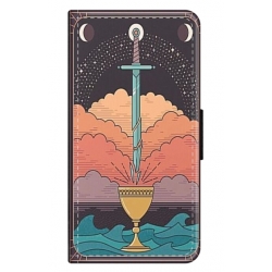 Husa personalizata tip carte HQPrint pentru Huawei P60 Pro, model Tarrot, multicolor, S1D1M0267