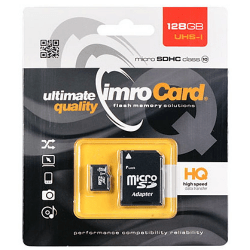 Card MicroSD 128GB + Adaptor Clasa 10 IMRO