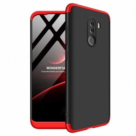 Husa XIAOMI Pocophone F1 - 360 Grade (Negru/Rosu)