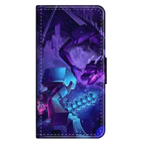 Husa personalizata tip carte HQPrint pentru Motorola Moto G72, model Ender Dragon, multicolor, S1D1M0304