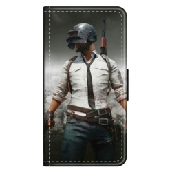 Husa personalizata tip carte HQPrint pentru Oppo A38, model PUBG 1, multicolor, S1D1M0214
