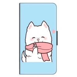 Husa personalizata tip carte HQPrint pentru Oppo A38, model Cute Puppy, multicolor, S1D1M0232