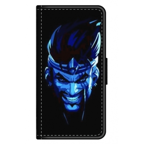 Husa personalizata tip carte HQPrint pentru Oppo A38, model Blue King, multicolor, S1D1M0305