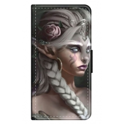 Husa personalizata tip carte HQPrint pentru Oppo A38, model Alien Queen, multicolor, S1D1M0308
