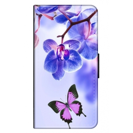 Husa personalizata tip carte HQPrint pentru Oppo A79, model Butterfly 2, multicolor, S1D1M0029