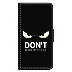 Husa personalizata tip carte HQPrint pentru Oppo A79, model Dont touch my phone 1, multicolor, S1D1M0035