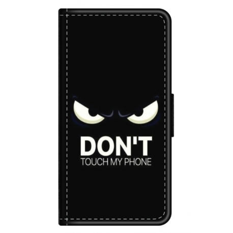 Husa personalizata tip carte HQPrint pentru Oppo A79, model Dont touch my phone 1, multicolor, S1D1M0035