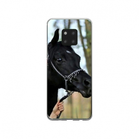Husa personalizata tip carcasa HQPrint pentru Huawei Mate 20 Pro, model Black Horse, multicolor, S1D1M0019