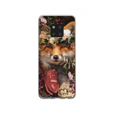Husa personalizata tip carcasa HQPrint pentru Huawei Mate 20 Pro, model Fox, multicolor, S1D1M0213