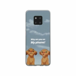 Husa personalizata tip carcasa HQPrint pentru Huawei Mate 20 Pro, model Why are you on my phone, multicolor, S1D1M0220
