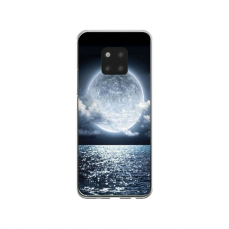 Husa personalizata tip carcasa HQPrint pentru Huawei Mate 20 Pro, model Moon Sky, multicolor, S1D1M0228