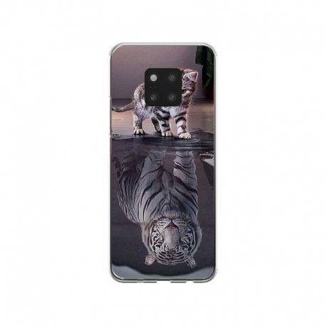 Husa personalizata tip carcasa HQPrint pentru Huawei Mate 20 Pro, model Tiger, multicolor, S1D1M0242