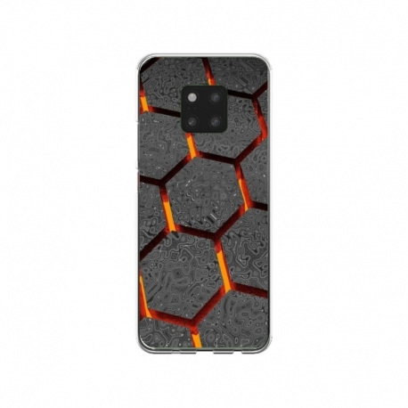 Husa personalizata tip carcasa HQPrint pentru Huawei Mate 20 Pro, model Lava Hex, multicolor, S1D1M0265