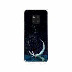 Husa personalizata tip carcasa HQPrint pentru Huawei Mate 20 Pro, model Moon Fishing, multicolor, S1D1M0270