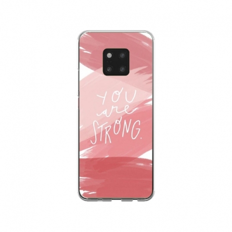 Husa personalizata tip carcasa HQPrint pentru Huawei Mate 20 Pro, model You are Strong, multicolor, S1D1M0275