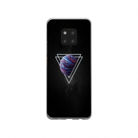Husa personalizata tip carcasa HQPrint pentru Huawei Mate 20 Pro, model Triangle Planet, multicolor, S1D1M0278