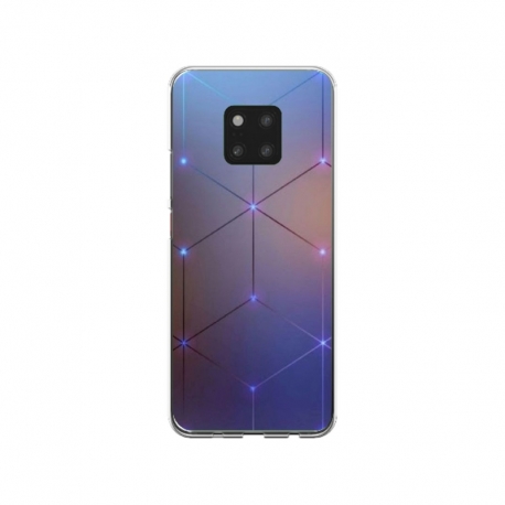 Husa personalizata tip carcasa HQPrint pentru Huawei Mate 20 Pro, model Square, multicolor, S1D1M0315
