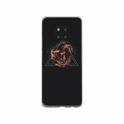 Husa personalizata tip carcasa HQPrint pentru Huawei Mate 20 Pro, model Triangle Rose, multicolor, S1D1M0316