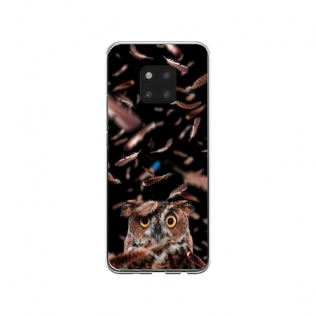 Husa personalizata tip carcasa HQPrint pentru Huawei Mate 20 Pro, model Owl, multicolor, S1D1M0334