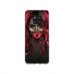 Husa personalizata tip carcasa HQPrint pentru Huawei Mate 20 Pro, model Butterfly Mouth 2, multicolor, S1D1M0352