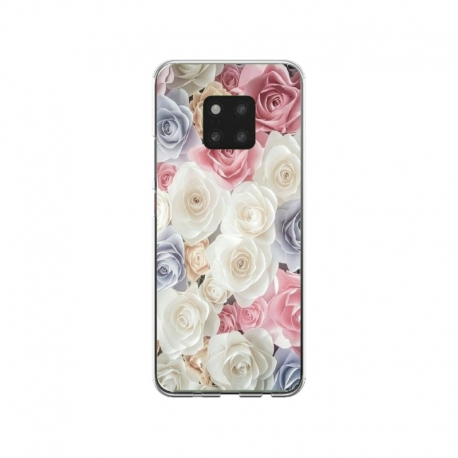 Husa personalizata tip carcasa HQPrint pentru Huawei Mate 20 Pro, model Flowers 23, multicolor, S1D1M0385