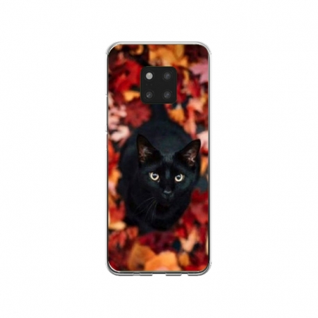 Husa personalizata tip carcasa HQPrint pentru Huawei Mate 20, model Black Cat 3, multicolor, S1D1M0017