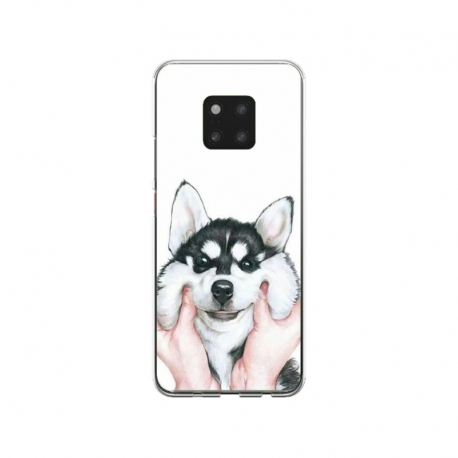 Husa personalizata tip carcasa HQPrint pentru Huawei Mate 20, model Fluffy Dog, multicolor, S1D1M0033