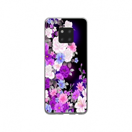 Husa personalizata tip carcasa HQPrint pentru Huawei Mate 20, model Flowers 3, multicolor, S1D1M0039