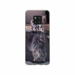 Husa personalizata tip carcasa HQPrint pentru Huawei Mate 20, model Tiger, multicolor, S1D1M0242