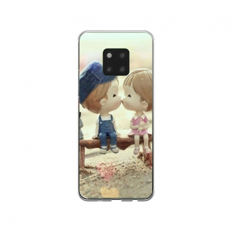 Husa personalizata tip carcasa HQPrint pentru Huawei Mate 20, model Kiss, multicolor, S1D1M0259