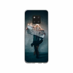 Husa personalizata tip carcasa HQPrint pentru Huawei Mate 20, model Burn the News, multicolor, S1D1M0345
