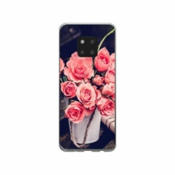 Husa personalizata tip carcasa HQPrint pentru Huawei Mate 20, model Flowers 22, multicolor, S1D1M0379