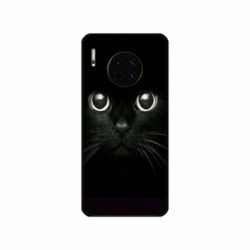 Husa personalizata tip carcasa HQPrint pentru Huawei Mate 30 Pro, model Black Cat 1, multicolor, S1D1M0015