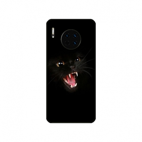 Husa personalizata tip carcasa HQPrint pentru Huawei Mate 30 Pro, model Black Cat 2, multicolor, S1D1M0016