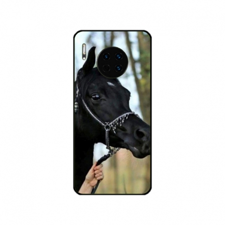 Husa personalizata tip carcasa HQPrint pentru Huawei Mate 30 Pro, model Black Horse, multicolor, S1D1M0019