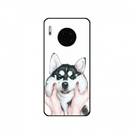 Husa personalizata tip carcasa HQPrint pentru Huawei Mate 30 Pro, model Fluffy Dog, multicolor, S1D1M0033