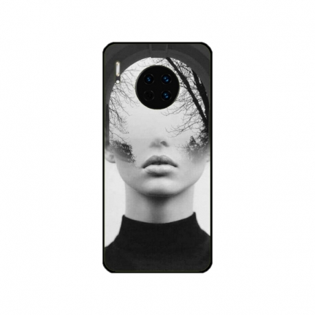 Husa personalizata tip carcasa HQPrint pentru Huawei Mate 30 Pro, model Abstract Lady, multicolor, S1D1M0066