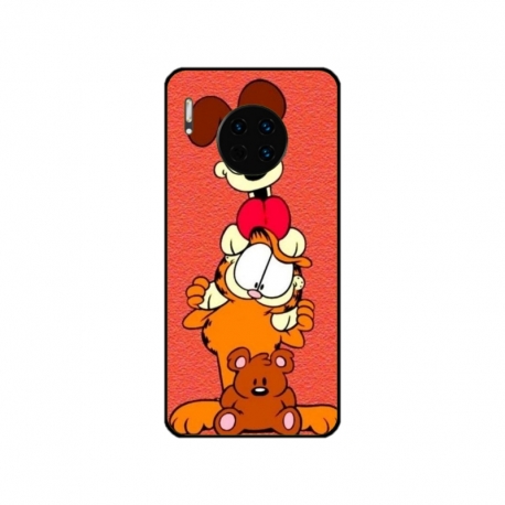 Husa personalizata tip carcasa HQPrint pentru Huawei Mate 30 Pro, model Garfield, multicolor, S1D1M0085