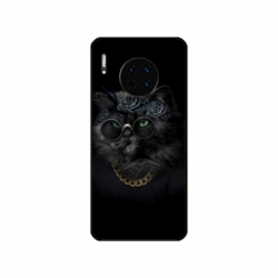 Husa personalizata tip carcasa HQPrint pentru Huawei Mate 30 Pro, model Black Cat 4, multicolor, S1D1M0097
